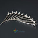 10pcs Modish Flat Metal Single Prong Alligator Hair Clips Barrette for Bows DIY