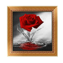 DIY 5D Diamond Painting Embroidery Flower Rose Cross Crafts Stitch Decor