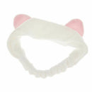 Hairbands hair ornament with cat ear for facial - white