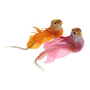 Little Bird with Iron Wire Statue Ornament Tree Standing Animal Home Decor