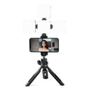 RGB LED Video Light with Softbox Mini Photo Light for GoPro DSLR Camera A
