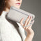 4pcs/Set Lichi Leather Tassels Women Tote Shoulder Clutch Card Bags (Grey)