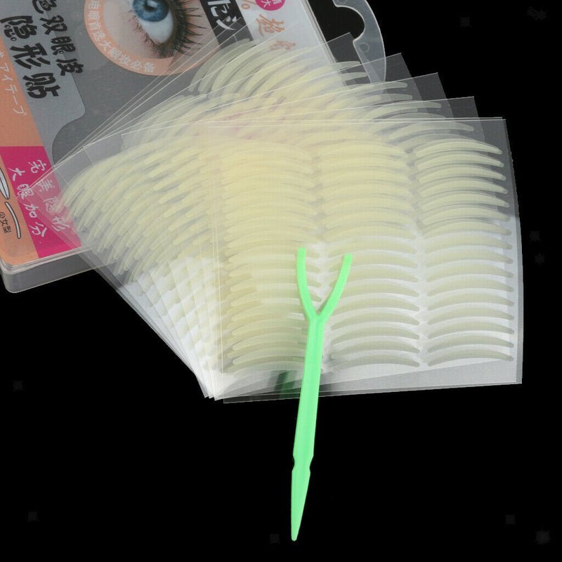 240 Pairs Self-Adhesive Double Eyelid Tape Makeup Eye Stickers w/ Fork Beauty