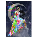 Moon Beauty DIY 5D Diamond Embroidery Painting Cross Stitch Craft Decor