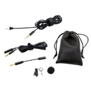 Microphone Pinzas Mini 3.5mm Jack For PC Cell Phone Pad Negro Soportes