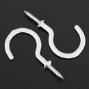 2.7 inch Cup Mug Hooks Shouldered stainless steel Screw-in plastic coated H N6Y6