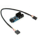 9Pin Motherboard Header To Dual 9-Pin Male Usb Extension Adapter Splitter C