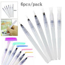 6pcs Pilot Water Color Brush Refillable Pen Watercolor Drawing Painting Tool