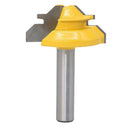 2x Wood Cutter Tools 45 Degree Lock Miter Router Bit 8mm Shank 1-3/8" Dia.