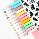 12 Pcs Super Milky Gel Pens Ballpoint Pen Set Study Stationery Student Supp P8P5