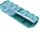 Fishing Lure Bait Tackle Waterproof Plastic Storage Box Case W/ 10 Compartmen ME