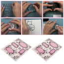 2pcs Floral Transparent Clear TPR Stamp for Seal DIY Scrapbooking Photo Album