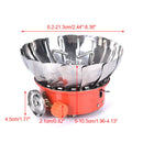 Windproof Mini Camping Gas Stove Cooker Picnic Cookout Bbq Outdoor PTAUJ Ew