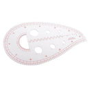 3Pcs Hard Plastic Comma Shaped French Curve Ruler by Garment Sewing Supplies