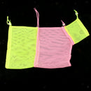 MultiFunction Pet Cat Grooming Washing Bag Cat Bath Bag Pink and Green