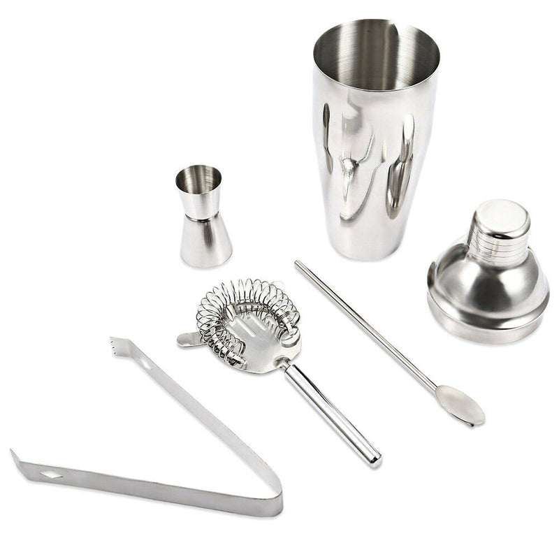 5Pcs 750ML Stainless Steel Cocktail Jigger Mixer Bar Bartender Kit Newest Useful