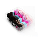50 x Colorful Elastic Rubber Hair Bands Ponytail Holders for Ladies Q7L6