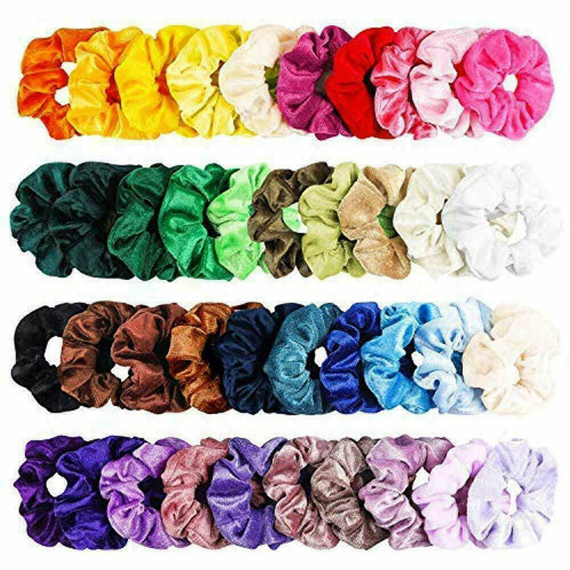 12 Pack Girls Velvet Hair Scrunchies Hair Ties Elastic Women Hair Bands Ropes