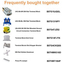 Uk2.5N-Gr Din Rail Terminal Block, Screw Clamp, 600V 20A 24-12Awg, Pack Of