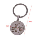 Mom Keychain Disc Charm Jewelry Best Souvenir Mother's Day Gift Keyring FashA3C