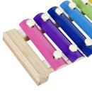 Small Wooden 8 Scales Octave Xylophone Percussion Instrument Education Toys A