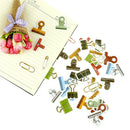 45pcs/box Gadgets Clip Paper Seal Stickers Labels DIY Scrapbooking Diary Deco %a