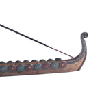 Dragon Boat Incense Stick Holder Burner Hand Carved Carving Censer Ornament M3C6