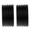 2Pcs Badminton Tennis Racket Handle Grip Ring Protector Band Overgrip Black
