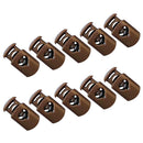 10 Pieces Plastic Barrel Shock Cord Rope Toggle End Lock Stopper Repalcement
