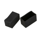 Rubber Square Furniture Desk Foot Cover Cap 20mmx40mm 10Pcs D2X1