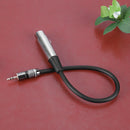 3pin XLR Female to 3.5mm TRS Male Cable Audio Adapter Cable Metal Connector A