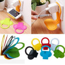 3X Foldable Cell Phone Charging Rack Holder Wall Charger Adapter Hanger Shelf Cy