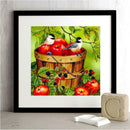 5D DIY Full Drill Diamond Painting Fruits Birds Cross Stitch Embroidery Kit