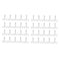 40pcs Sturdy Steady Ceramics Plate Bowls Samples Easel for Closet Rack