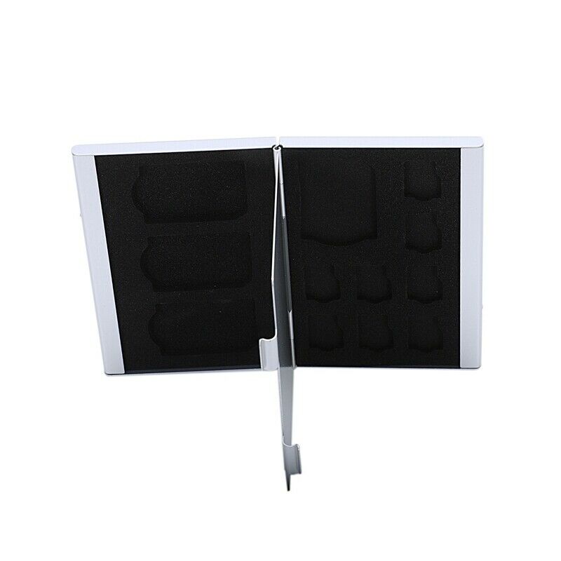 12SD Aluminum mini Memory Card Box For TF SD MMC L9C7