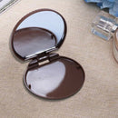 1x Cute Cookie Shaped Design Mirror Makeup Comb Brown