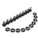 10x Floor Carpet Mat Clips Rivets Retainer Clips For BMW E46/318I/325I/X3 Black