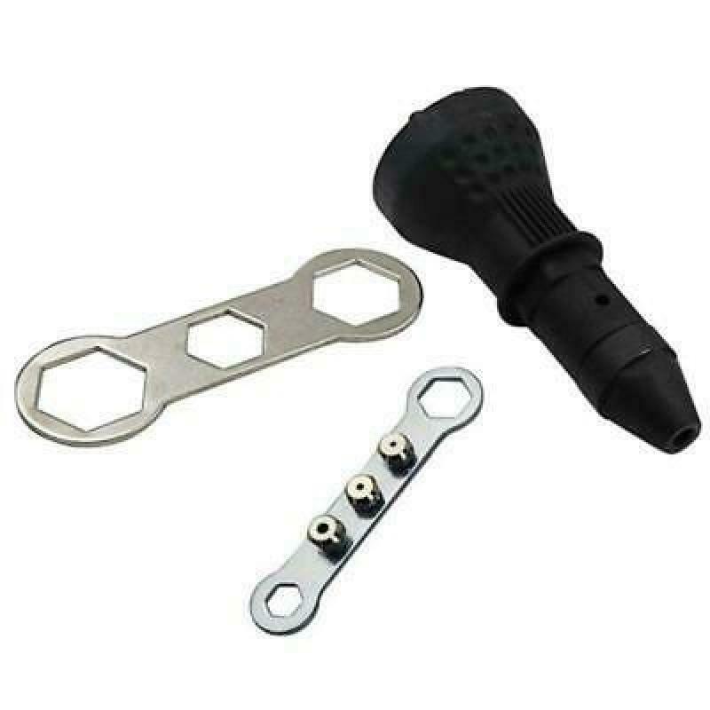 Electric Rivet Nut Gun Cordless Drill Kit Adapter Riveting Tool Insert Set Hand