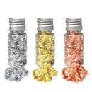 3 Bottles Multifunction Gel Polish DIY Shredded Manicure Nail Art Foil Flakes
