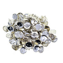100 Pieces Brooch Clasps Pin Disk Base Pad Bezel Blank Cabochon Trays Backs Bar