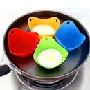 Silicone Egg Cooking Poaching Cups Practical Egg Maker For Microwave Blue