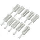 1X(10Pcs Plastic Gravity Typ Spray Filter Pot Diameter 11Mm Total Length 36