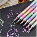 2X Cute Highlighter Pen Marker Stationary Point Pen Ballpen 6Color Gift abus