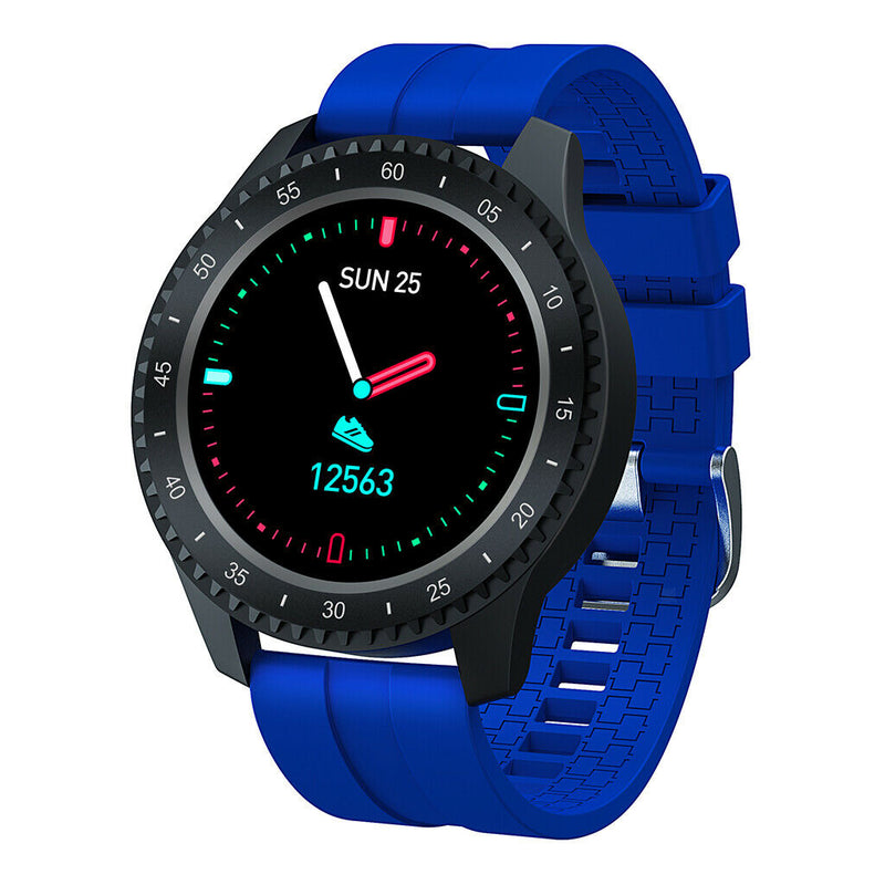F17 Smartwatch Blood Pressure Heart Rate Monitor Fitness Tracker Blue