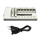 8 Slots Smart Fast Charger EU Plug For AA AAA Ni-MH Rechargeable Batte MYH
