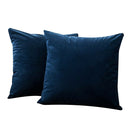 2PC Velvet Soft Square Throw Pillow Covers Set Cushion Case For Home Bedroom Car