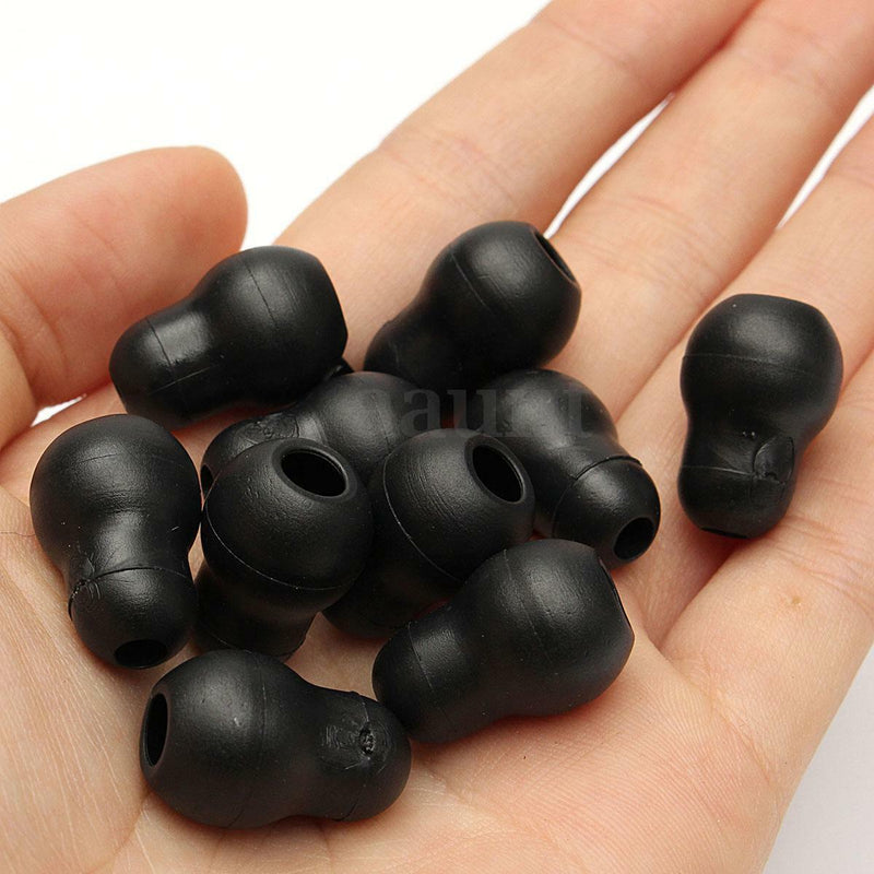 10Pcs Silicone Black Soft Eartips Earplug Earpieces For Littmann Stethoscope