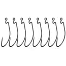 50pcs Black Fishing Worm Hooks Sharpened 1/0 Fishhook Tackle Tool for Fishermen