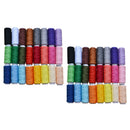 200yards 48 Spools Polyester Sewing Thread Set for Craft Hand Machine 24 Colors