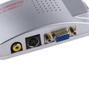 Computer PC to TV Converter Box VGA to S-Video Composite Adapter Switch